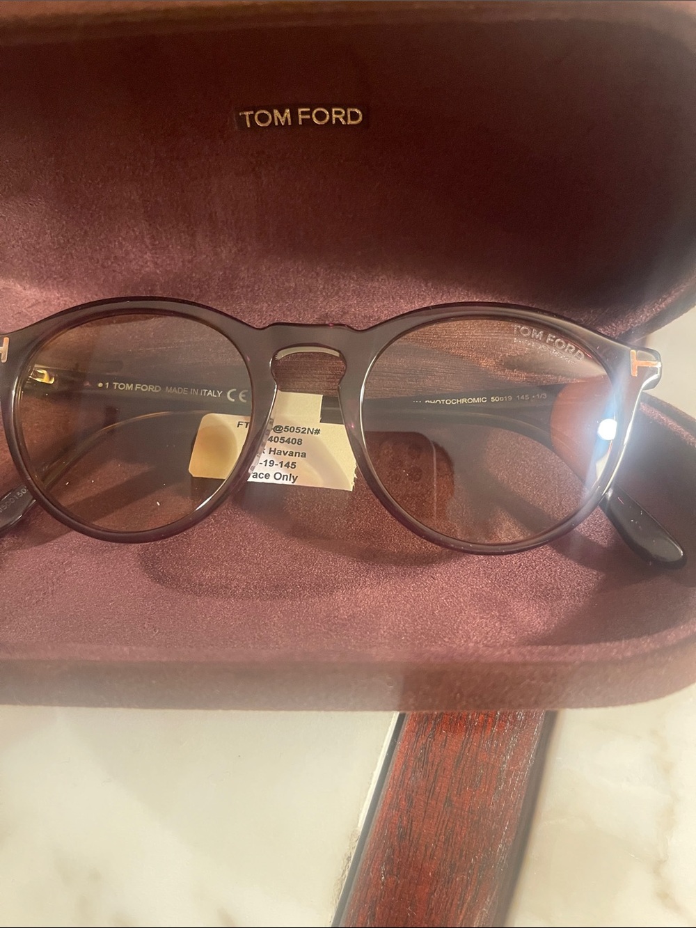 Tom Ford Men's Round Havana Frame Sunglasses - Dark Brown Gradient